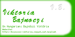 viktoria bajnoczi business card